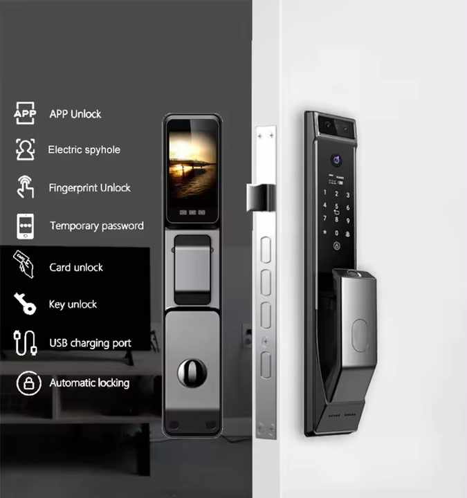 Smartier Tuya Automatic Door Lock with 3D Face Recognition
