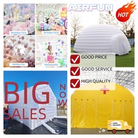 AIRFUN Portable led disco éclairage club fête tente gonflable discothèque publicité gonflable fête cube tente