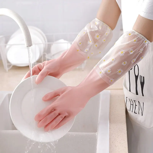 Gants de nettoyage imperméables pour les travaux ménagers, gants de cuisine en latex, gants de vaisselle, gants de lessive, gants en caoutchouc résistants à l'usure - Product Image 3