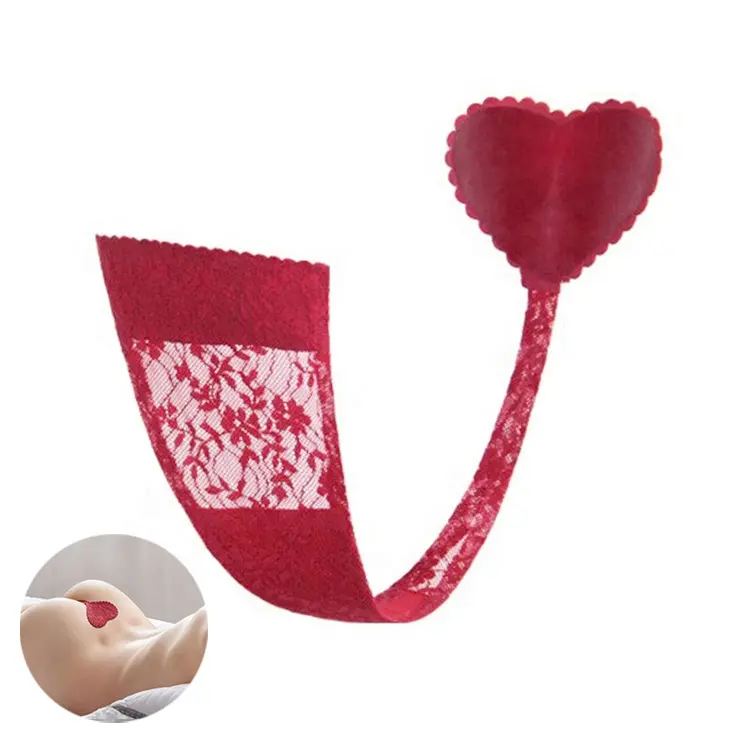 Womens seamless C-String heart-shaped lace Invisible Panty butterfly Shaped Self Adhesive Strapless Elegant Thong Underwear