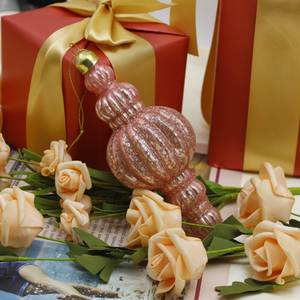 Colgante de Vidrio Navideño Hecho a Mano con Efecto de Plata Rota, Colores y Formas Personalizables, Decoración para Árbol de Navidad - Product Image 6