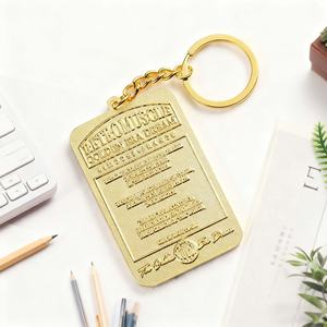 Llaveros de Metal 3D de Aleación de Zinc Chapados en Oro al por Mayor, Llavero de Anime de Dibujos Animados con Tarjeta de Embalaje para Regalos de Recuerdo - Product Image 2