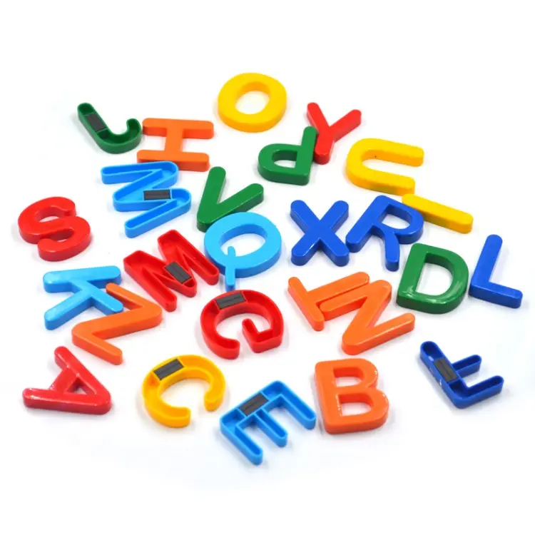 Seekingmagnetic chữ số đầy màu sắc ABC 123 tủ lạnh tủ lạnh Nam châm chữ hoa chữ thường từ vựng Bộ đồ chơi giáo dục