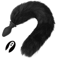 Jouets sexuels télécommandés en silicone, jouets anaux sexy, plug anal vibrant en silicone en forme de queue de renard pour femmes, couples et hommes