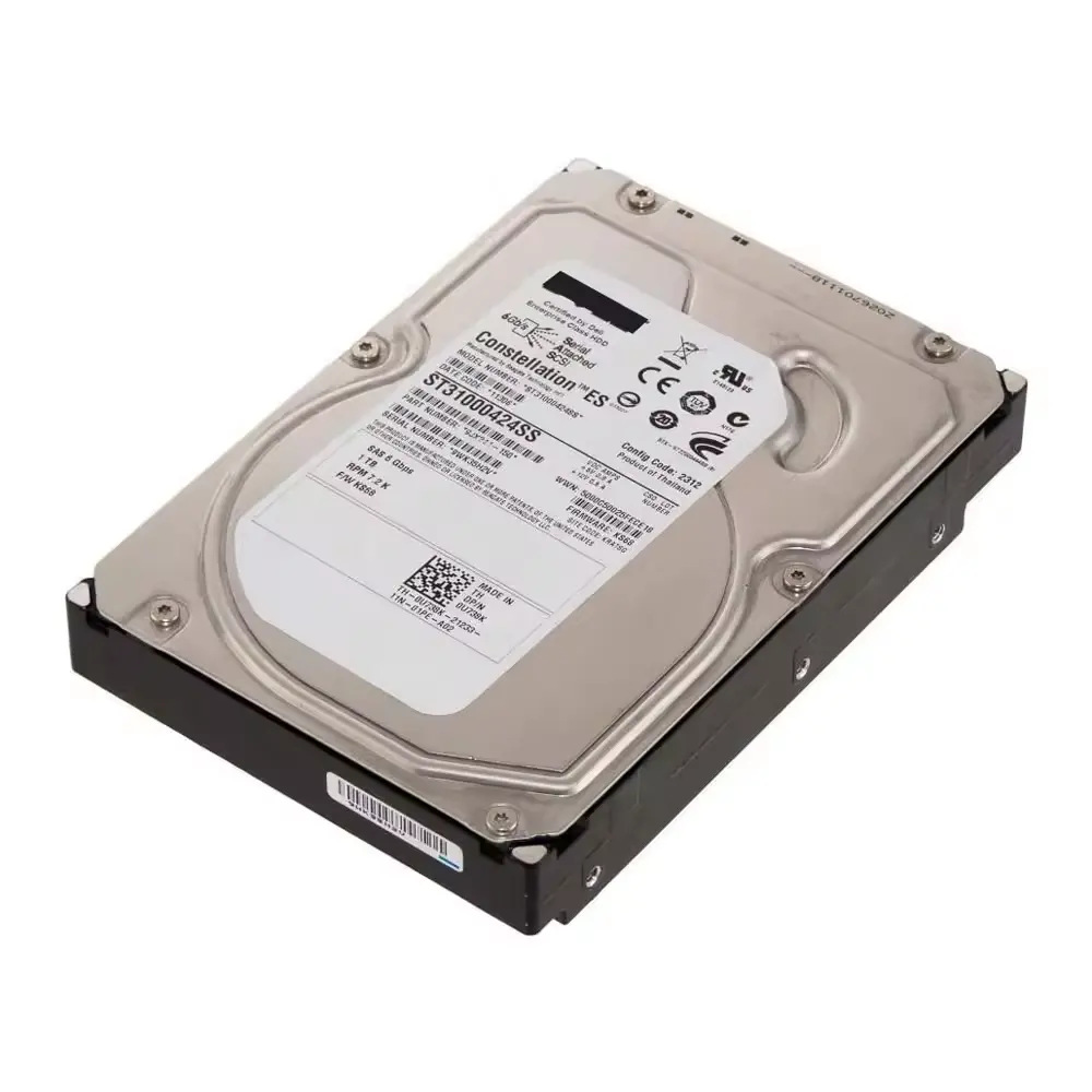 מקורי חדש 1TB 7.2K 6Gbps 3.5 אינץ' כונן קשיח SAS HDD U738K 0U738K ST31000424SS