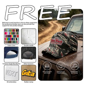 High Quality Cotton Fabric 6-panel Dad <b>Cap</b> Custom Embroidery Printing Unstructured Curved Sporty Wholesale Dad <b>Hats</b> <b>Caps</b> - Product Image 2