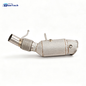 สำหรับ BMW 525i 528i F10 F18 N20 2.0T ท่อดาวน์ไปป์สำหรับรถแข่ง พร้อมแผ่นกันความร้อน เชื่อมแบบ TIG ติดตั้งได้โดยตรง อะไหล่ท่อไอเสียประสิทธิภาพสูง - Product Image 2