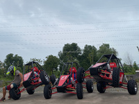 Kart de course à un siège 180CC, kart à pédales à quatre roues, buggy tout-terrain pour adultes