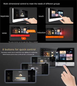Panneau <span class=keywords><strong>de</strong></span> commande central intelligent Tuya, écran tactile domestique <span class=keywords><strong>de</strong></span> 6 pouces, passerelle ZigBee, application Smart Life, interrupteur mural intelligent F5 - Product Image 3