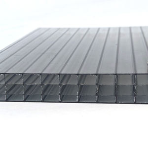 Hojas huecas de policarbonato resistentes a los rayos UV transparentes modernas Hoja de PC de doble capa de fácil instalación Policarbonato de cuatro paredes - Product Image 6