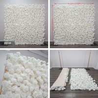 Décorations murales de mariage DKB, mur de fleurs en soie personnalisé, fond en tissu pour événements de mariage