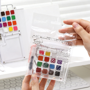 Giorgione – Mini-set de 16 aquarelles, <span class=keywords><strong>palette</strong></span> de pigments solides avec pinceau à eau <span class=keywords><strong>pour</strong></span> la peinture et le dessin - Product Image 5