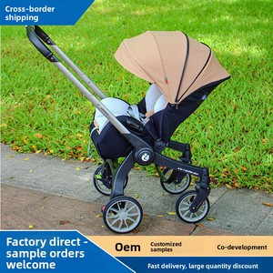 Nuovo Passeggino 4-in-1 per Neonati con Telaio in Lega di Alluminio, <span class=keywords><strong>Seggiolino</strong></span> di Sicurezza Bidirezionale e Cesta Portaoggetti Modello G308 - Product Image 3