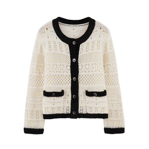 <span class=keywords><strong>Cardigan</strong></span> lavorato a maglia da donna <span class=keywords><strong>Cardigan</strong></span> maglione a righe con bottoni da donna in maglia a manica lunga <span class=keywords><strong>Cardigan</strong></span> da donna - Product Image 2
