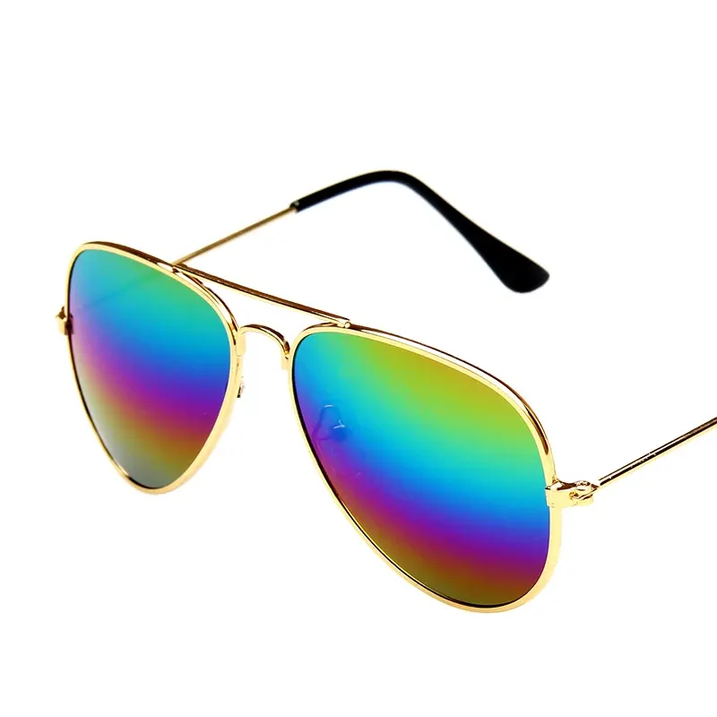 Wholesale Cheap Kids Pilot Fashion Color Film Mercury Sunglasses