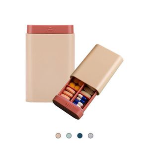 Wholesale Mini Travel Pill Box Plastic Small Promotional <b>Gifts</b> Pill Organizer for Bulk - Product Image 1