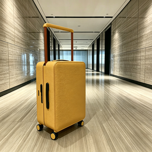 Valise de cabine à roulettes étanche en similicuir de qualité supérieure et coque rigide en PC, avec serrure, pour vente en gros OEM - Product Image 2