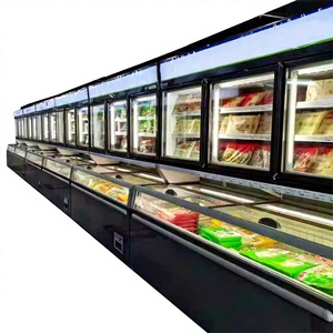 <span class=keywords><strong>Réfrigérateur</strong></span> et <span class=keywords><strong>congélateur</strong></span> combinés à double température à économie d'énergie pour supermarché - Product Image 2