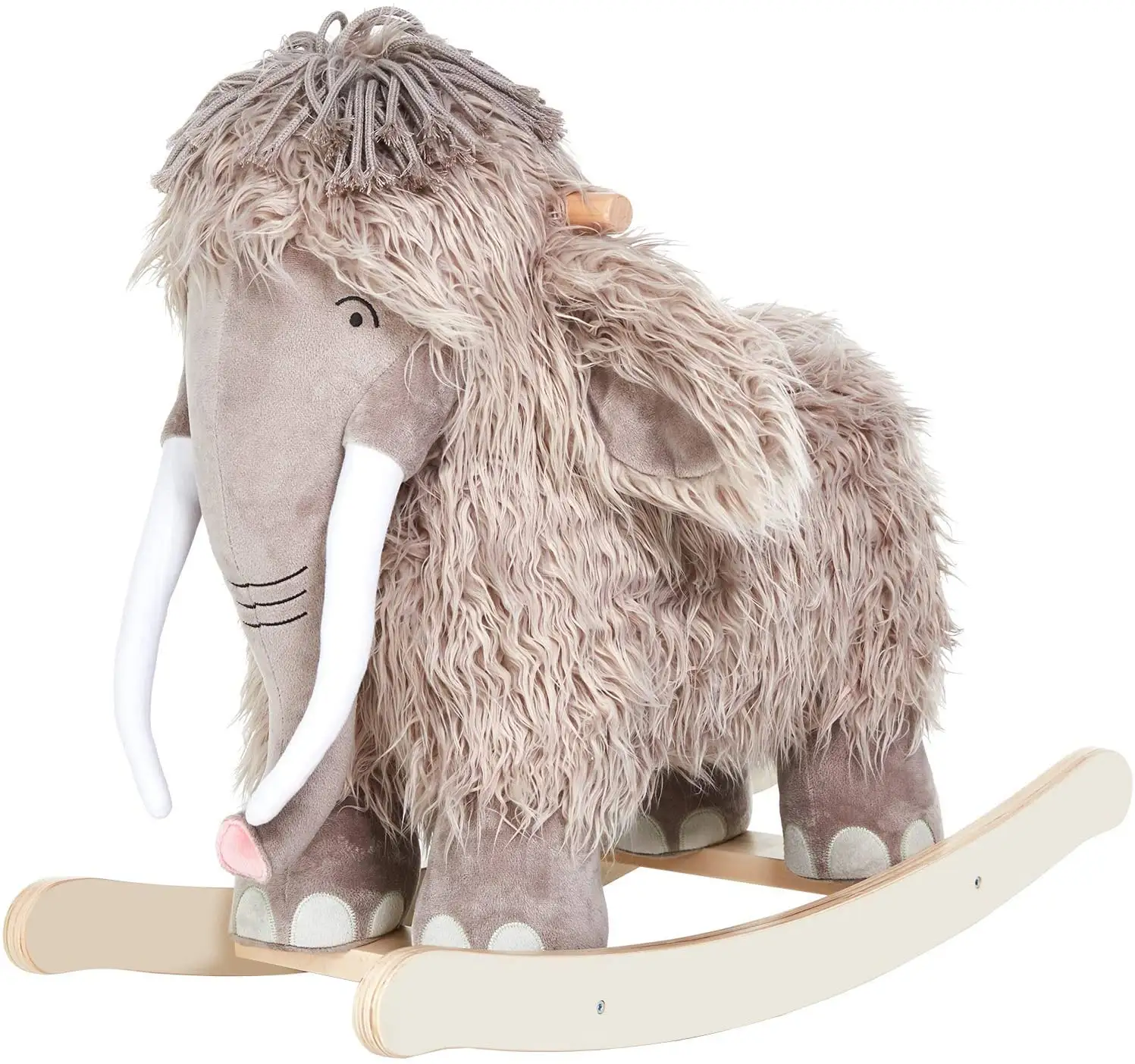 Produsen Kustomisasi Berkendara Pada Mainan Hewan Boneka Bayi Mammoth Anak Gajah Mainan Mewah Hewan Kuda Goyang