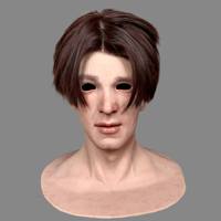 Masque en silicone pour tête entière, texture de peau humaine ultra-réaliste, cheveux longs, masque de simulation pour jeux de rôle, accessoire de maquillage