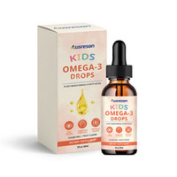 Huile de poisson liquide pure naturelle OEM pour enfants, gouttes d'oméga 3 EPA DHA, stimulant cérébral, suppléments pour la santé et la mémoire, gouttes d'oméga 3 DHA pour enfants