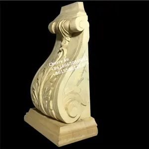 卸売 カスタムデカール木材-木彫り家具デカール手彫り木製コーベル