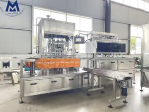 Automatische Flüssigwaschmittel-Safts auce Paste Doypack-Versch ließ-und Auslaufbeutel-Füll maschine