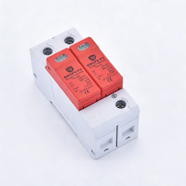 Baiwei 650V 20kA-40kA 2P AD AC Surge Protector Arrester T2 Lightning Protection Device for Solar System & Industrial Use