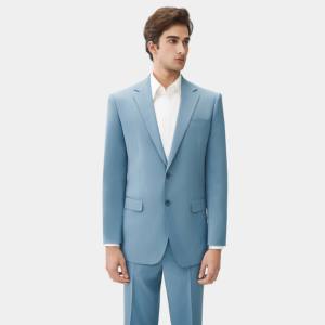 Completo Formale <span class=keywords><strong>da</strong></span> Uomo di Alta Gamma su Misura, 100% Lana Pura con Tecnica di Fusione, Abito <span class=keywords><strong>Blu</strong></span> a Due Pezzi per Matrimoni - Product Image 2