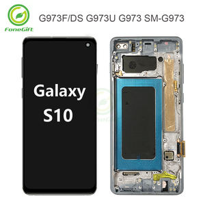 Écran LCD d'origine 6,1'' pour SAMSUNG Galaxy S10 <span class=keywords><strong>G973</strong></span> G973F <span class=keywords><strong>SM</strong></span>-G973F/DS <span class=keywords><strong>SM</strong></span>-G973U Écran LCD Écran tactile Assemblage de numérisateur - Product Image 2