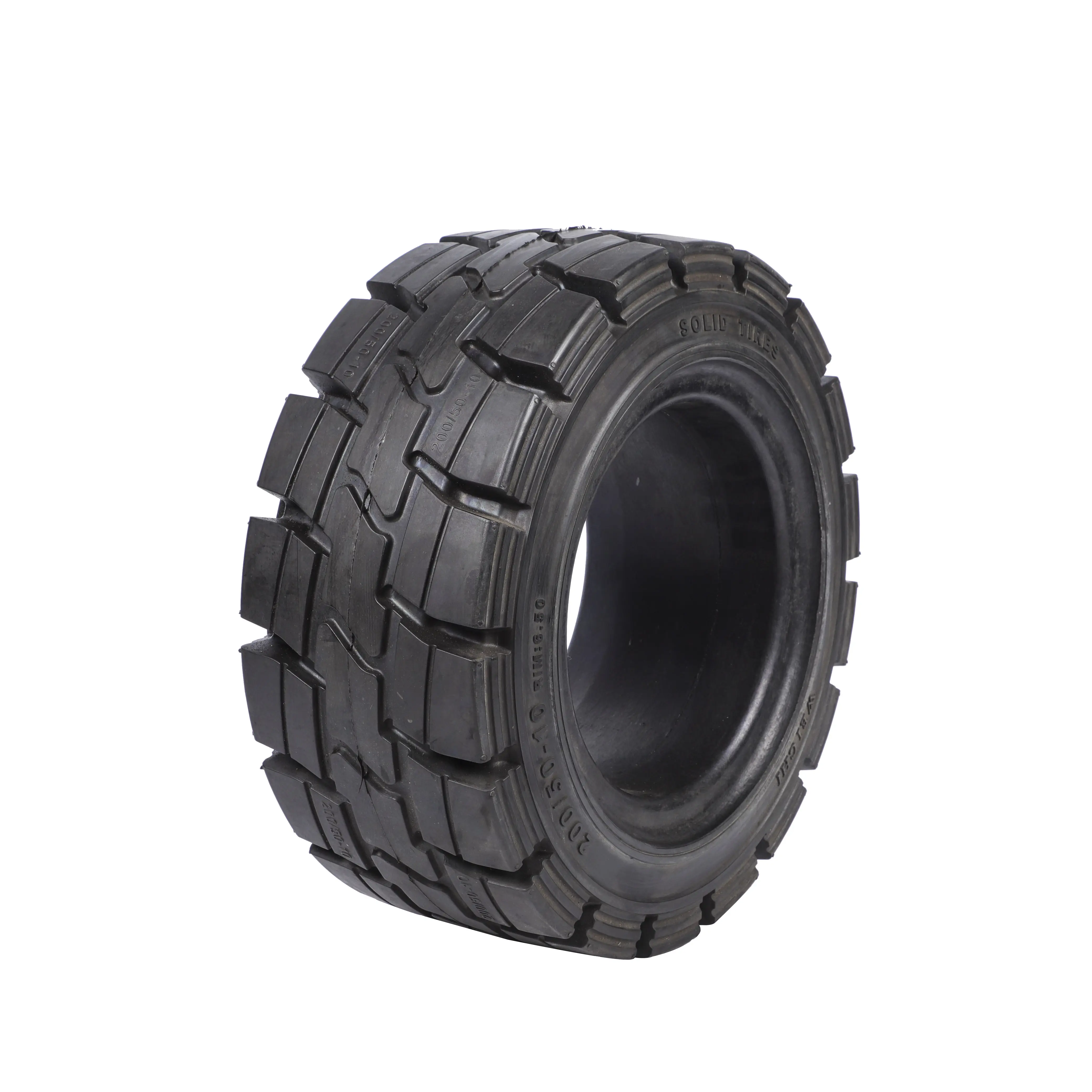 फ़ैक्टरी उत्पादन सॉलिड G200/50-10 उच्च गुणवत्ता वाले रबर फोर्कलिफ्ट टायर