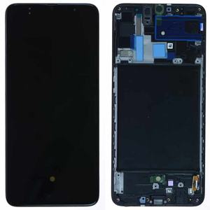 Pantalla táctil LCD para Samsung Galaxy A70 A705 con marco OLED negro - Product Image 3