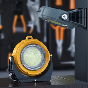 Lámpara de Trabajo LED Recargable con Energía Solar y Soporte para Acampar al Aire Libre, Linterna Portátil - Product Image 1