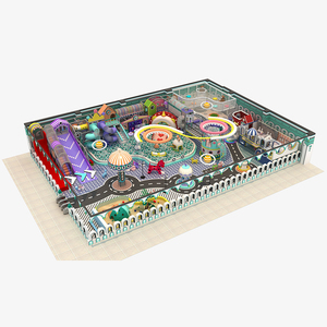 Aire de jeux intérieure sur le thème du futur magique personnalisée, aire de jeux en sable, toboggan pour enfants - Product Image 2