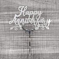 Hochzeitstag Happy Anniversary Acryl Kreative Kuchen Dekoration Karte Acryl Topper Für Kuchen