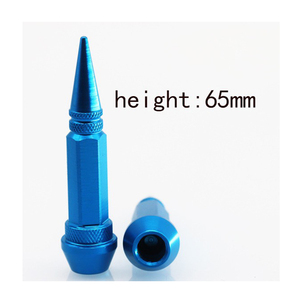 4 pièces/ensemble, valve de <span class=keywords><strong>pneu</strong></span> en aluminium de 65 mm, tige de roue, capuchons métalliques, couvre-pneus étanches pour voiture et moto, filetage 8V1, vente en gros - Product Image 4