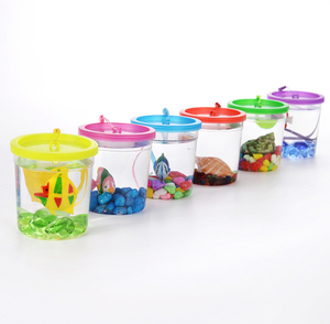 מיני ייחודי דגי טנק פלסטיק מדוזות טנק לתלות צב תיבת טנק - Product Image 3