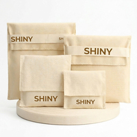 Pochette de rangement en coton sergé de luxe, anti-poussière, matériaux résistants, logo personnalisé, sac anti-poussière pour bijoux, cosmétiques, emballage cadeau