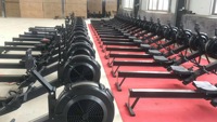 Rameur à résistance à l'air pour salle de sport à domicile | Rameur d'air, rameur d'intérieur pour le cardio et l'entraînement complet du corps