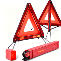 Feux d'avertissement d'urgence pour voiture, fusée de signalisation routière, panneau de signalisation de danger précoce, triangle réfléchissant en plastique pour la circulation