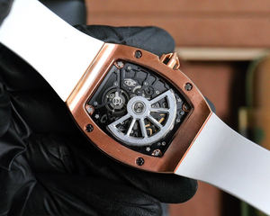 Reloj de Pulsera Mecánico Automático Chino de Lujo para Hombre, Aleación, Cristal de Zafiro de 5 mm, Correa de Goma, Puntero Luminoso, Modelo Rojo - Product Image 5