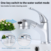 Robinet extractible moderne en cuivre avec capteur tactile et noyau en céramique, finition polie, monotrou, à poser sur comptoir, pour cuisine, salle de bain, salon 1