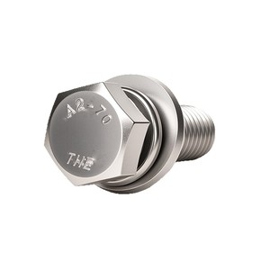 Tornillo de Cabeza Hexagonal Plana de Acero Inoxidable 304, Totalmente Roscado, Grado B, Nivel 8.8, GB9074.17, para Uso en Construcción - Product Image 4