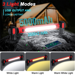 <span class=keywords><strong>Lampe</strong></span> <span class=keywords><strong>de</strong></span> <span class=keywords><strong>travail</strong></span> <span class=keywords><strong>LED</strong></span> portable rechargeable magnétique 5000 mAh avec base rotative <span class=keywords><strong>à</strong></span> 360° et crochet, construction ABS, <span class=keywords><strong>lumi</strong></span>ère froide blanche 6000K pour atelier - Product Image 2