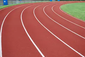 Deportes y entretenimiento al aire libre pista de tartán Pista Atlética pista para correr para la escuela y la carrera