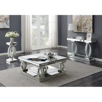 Table en mosaïque longue en C et verre argenté, élégante, à la mode, Console miroir, pour salon, Hall d'entrée, pour la maison, l'hôtel