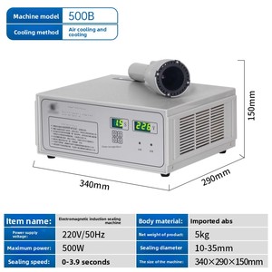 Cầm tay cảm ứng điện từ niêm phong 10-35 mét quy mô lớn ứng dụng công nghiệp cho niêm phong nhôm lọ thủy tinh chai - Product Image 6