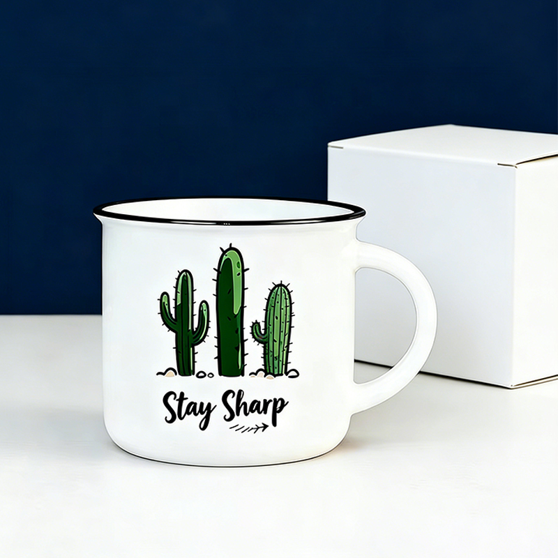 Modern Imitation Enamel Porcelain Ceramic Mug