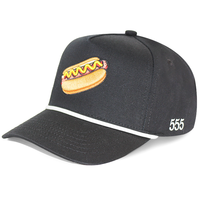 Casquette de baseball en coton à 5 panneaux HBA54 de qualité supérieure, vente en gros d'usine, broderie 3D personnalisée, unisexe, décontractée, pour l'extérieur, avec visière incurvée, chapeau de sport