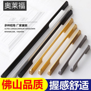 T-Shaped Aluminum Alloy Cabinet Handle Gray <b>Black</b> Minimalist Wardrobe <b>Door</b> Handle Durable Electroplated Surface - Product Image 3